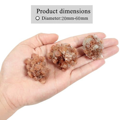 Sportmusies Natural Aragonite Cluster Mineral Specimen, 0.78-2.36 inches - size: 0.78 - 2.36 inches