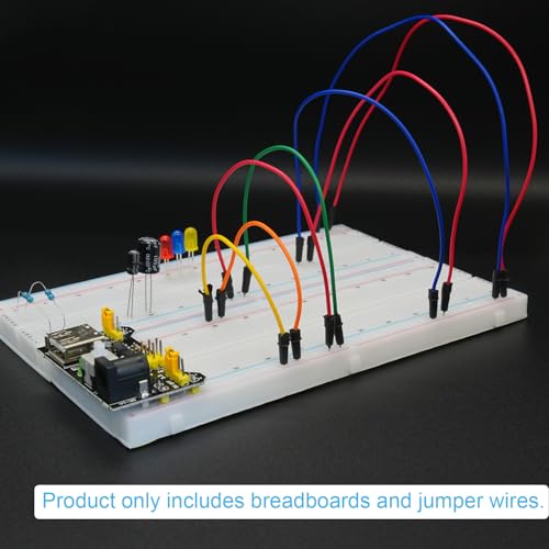 134Pcs Breadboard Kit Solderless 830 * 2 & 400 * 2 Tie Points Boards
