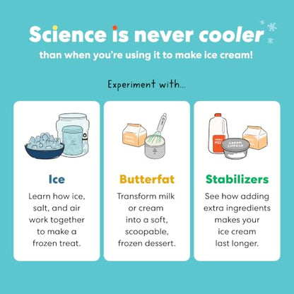 KiwiCo Science of Cooking Ice Cream Kit - STEM Chemistry Set for Ages 5+ - size: 8 x 11 x 6.1 inches
