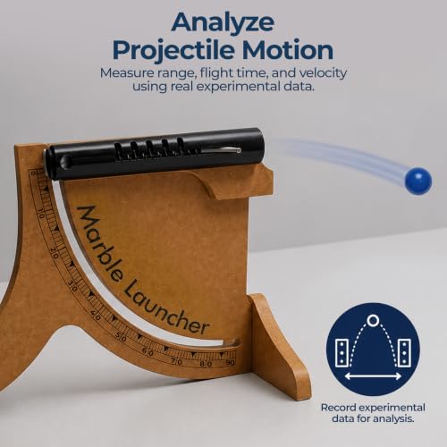 Projectile Motion Marble Launcher, 5 Speeds, PROLCH