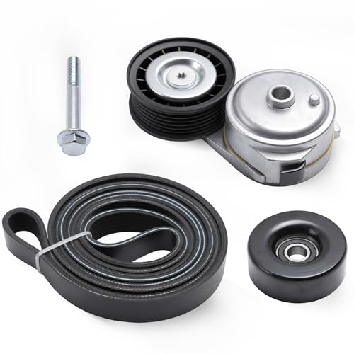 Belt Tensioner Serpentine Belt Idler Pulley Kit #38001 - size: for K1500/K2500/C1500 1996-2000