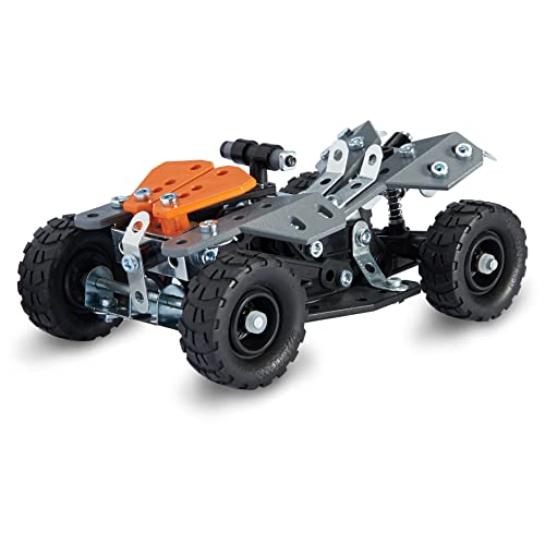 MECCANO Erector, 10 in 1 Model Race Truck Building Set, 225 Pieces, for Ages 8 and up, STEM Construction Education Toy