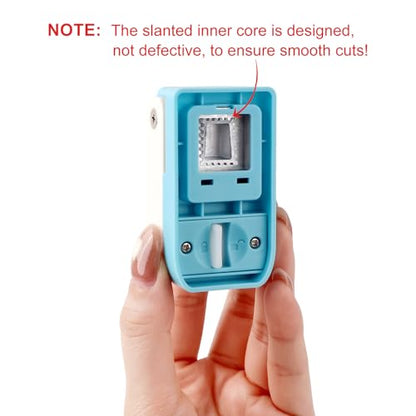 BAOFALI 3Pcs/Set Stamp Punch, 0.6 x 0.5 inch, 1 x 0.8 Inch, 1.5 x 1.2 inch Rectangular Stamps Punch, Lever Craft Hole Cutter Puncher, Paper Punches for Journaling Crafting DIY Scrapbooking Crafts - color: 1.5X1.25inch+0.6x0.5inch+1x0.8inch