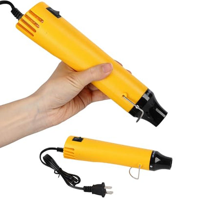 Heat Gun 300W, Handed Hot Air Gun for Crafting and DIY (Yellow) - color: Yellow