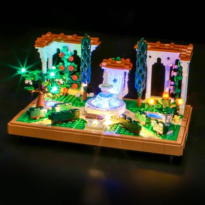 LED Lighting Compatible with Lego Fountain Garden 10359, Light Kit Compatible with Lego 10359 Fountain Garden, NOT Included The Model Set (Standard Version)