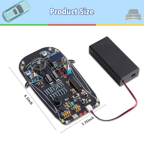 MIOYOOW Car Driving Simulator Soldering Practice Kit for Students and Teens