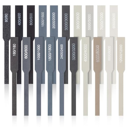 Honoson 20 Pcs Sanding Sticks Model, Low and High Grits, Innovative Style - style: Innovative Style