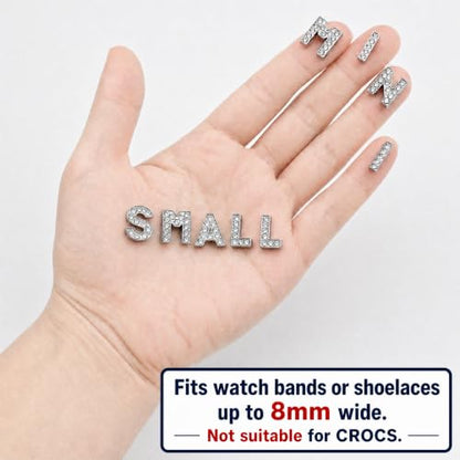 52pcs Rhinestone Letter Charms for DIY Jewelry Making