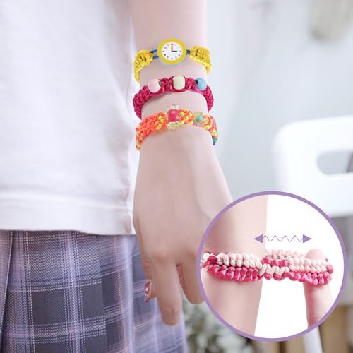 Friendship Bracelet Making Kit for Girls - Arts Crafts for Kids String - color: Friendship Bracelet Making Kit