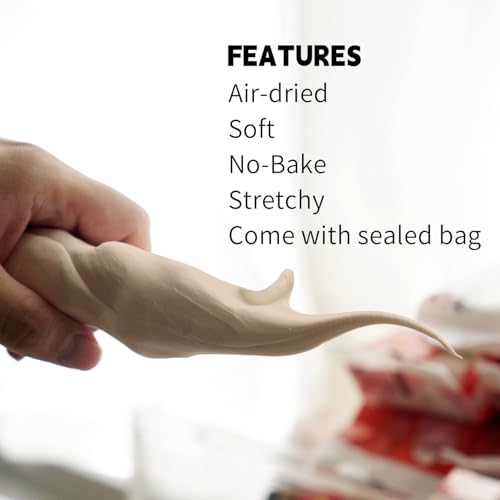 Air Dry Clay Lightweight, Flexible Modeling Clay for Adults Arts and Crafts - color: Skin