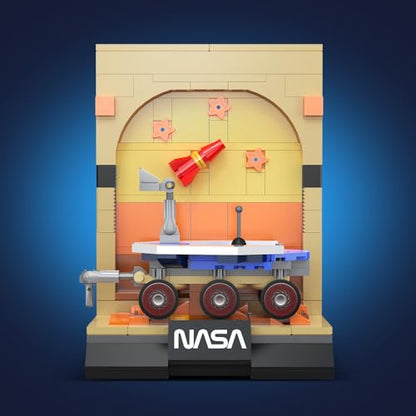 CaDA C56045W NASA Space Exploration Building Block Set, Including Mars Rover, Rocket and Space Station, 192-piece Aerospace-Themed Assembly Model, Suitable for Ages 14+ - color: C56045w