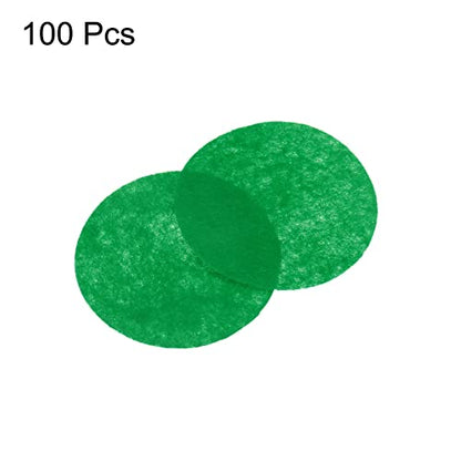 HARFINGTON 100pcs Round Felt Circles, 50mm 2" Pre Cut Felt Craft Pads Non-Woven Mini Felt Fabric Circles for DIY Sewing Handcraft Cut Projects Craft Finishing, Green - color: Green, size: 50mm