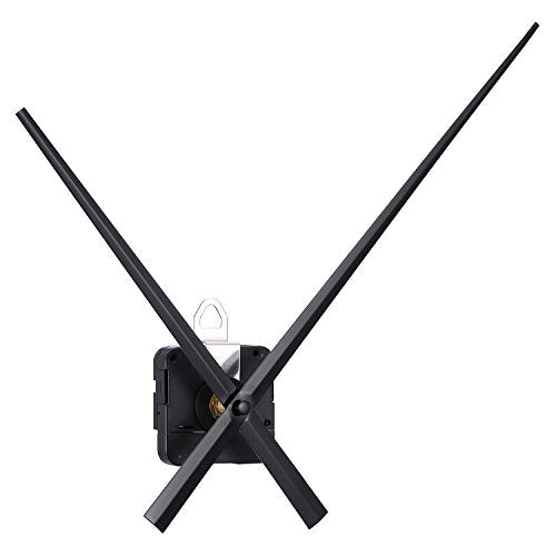 Mudder High Torque Clock Movement with 2 Hands to Fit Dials up to 58.6 cm/ 23.1 Inches in Diameter (Shaft Length 23 mm/ 9/10 Inches, Black)