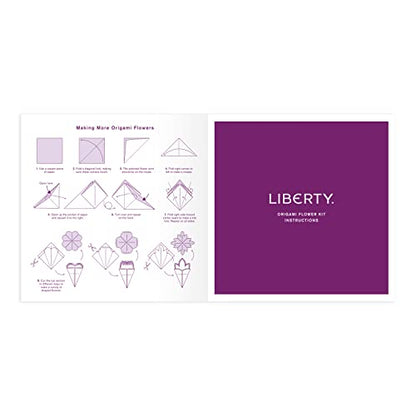 Galison Liberty Classic Floral – Origami Flower Kit Featuring Classic Japanese Design Inspired Mitsi Prints with 75 Sheets and Instructions for Kusudama Flower Ball