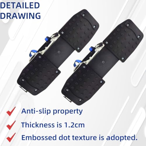 Drywall Stilt Sole Replacement Kit - 4Pcs Drywall Stilt Non-Slip Mats for Construction, Painting, Electrical Work Universal Anti-Slip Pads for All Stilts