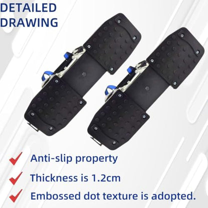 Drywall Stilt Sole Replacement Kit - 4Pcs Drywall Stilt Non-Slip Mats for Construction, Painting, Electrical Work Universal Anti-Slip Pads for All Stilts