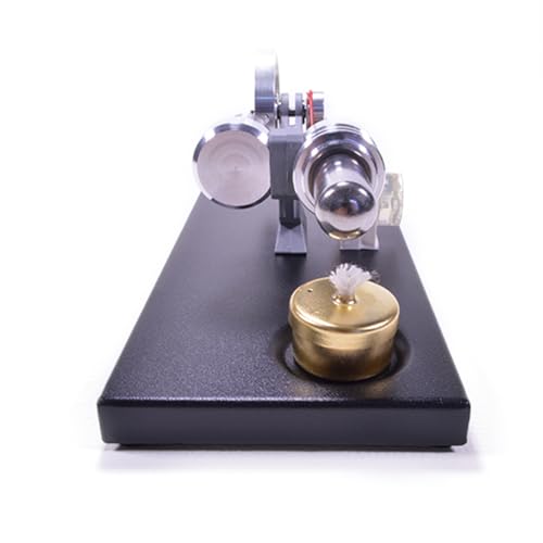 Stirling Engine Model Kit, DIY Assembly Metal Cylinder Stirling Engine Kit Generator Heat Sterling Engines Building Set with 4 LED Lights/Base, Christmas Birthday Gift - style: Type 1