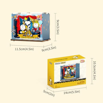 puremind Snoopy Circus Miniature Wooden Puzzle Kit, Peanuts 3D Puzzle - style: Circus Miniature
