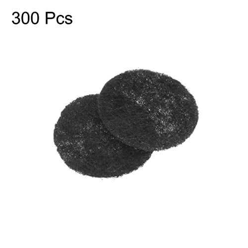 HARFINGTON 300pcs Round Felt Circles, 15mm 5/8" Pre Cut Felt Craft Pads Non-Woven Mini Felt Fabric Circles for DIY Sewing Handcraft Cut Projects Craft Finishing, Black - color: Black, size: 15mm