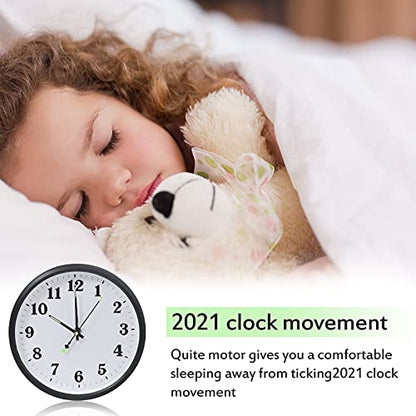 Kigeli 6 Pieces Quartz DIY Wall Clock, 6 Clock Numerals Kit, Movement Mechanism Battery Operated Clock Motor Kit with 8 Different Pairs of Hands for DIY Clock Repair