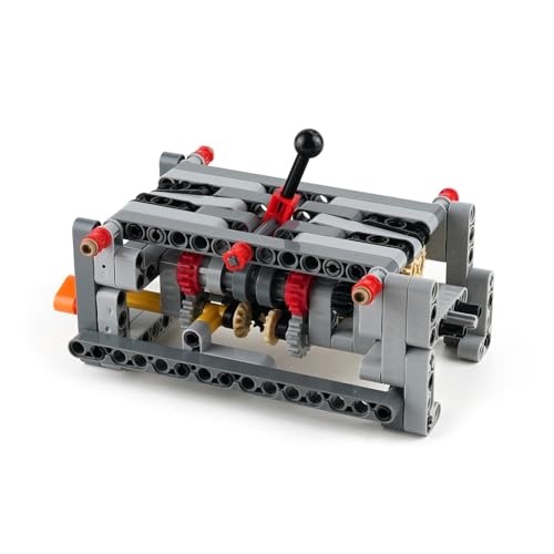 MOC 5 Speed with Reverse Gearbox Model for Building Blocks Blocks Engine Gear Speed Adjust/Technology Car Modification