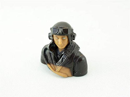 Viloga RC Airplane Accessories 1/9 1/6 1/5 Scale Pilot Figures Toy Model, Realistic WWII Character Playing Spare Parts for Fixed Wing Balsa Wood Plane Kits