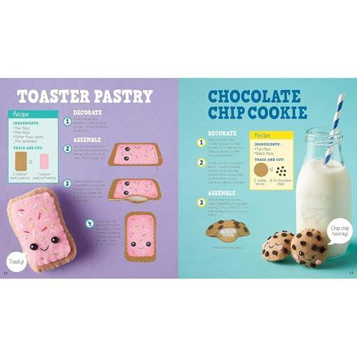 Klutz Sew Mini Treats Craft Kit and Cat's Cradle String Figures Book Set, DIY Food Plushies and Classic String Games