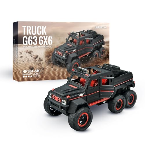 Piececool 3D Metal Puzzles for Adults, Luxury Model Truck 6X6 Off-Road Vehicle SUV Model Kit to Build for Men Hobbies Great Birthday Gifts - style: Off-road Vehicle