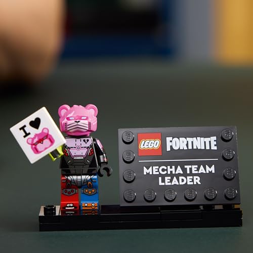LEGO Fortnite Mecha Team Leader - Collectible Building Set for Adults - Gaming Room Décor - DIY Kit for Fortnite Fans - Includes Mecha Team Leader Minifigure - Great Video Game Gift - 77078