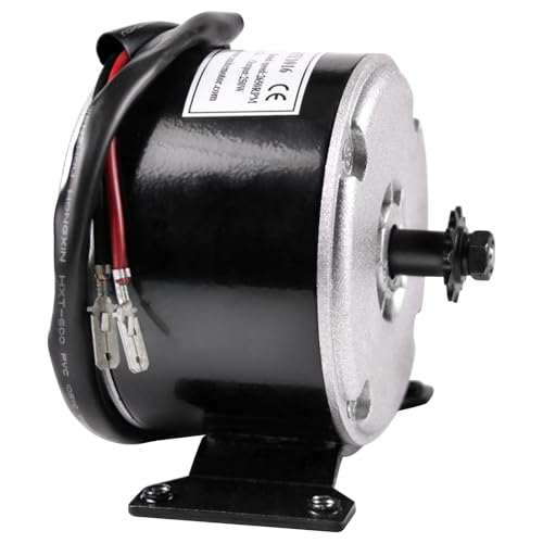 24V 250W Brush Motor Kit with Speed Controller, Throttle Pedal for DIY Electric Bicycle, Scooter, Go Kart, ATV, E-Bike, Drift Trike, Mini Bike, and More