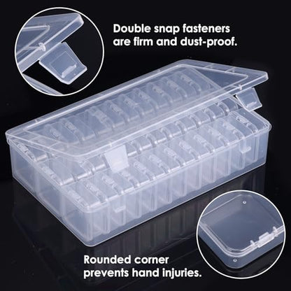 Bead Organizer Box 108 Pcs Plastic Storage Containers for Craft Jewelry