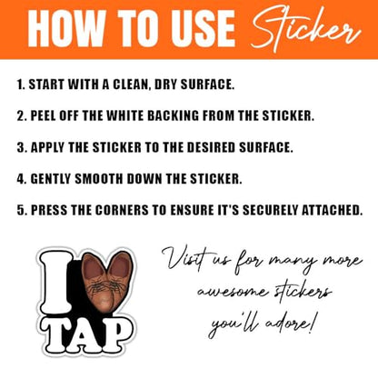 MAIANEY (12Pcs-3in) Tap Dance Sticker Pack – Funny Tap Dancer Vinyl Decals for Water Bottles, Laptops, Journals, Dance Students and Teachers, Waterproof Aesthetic Stickers Set - color: Tap Dance