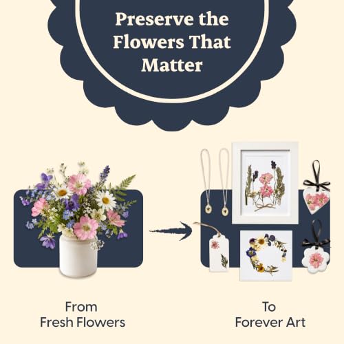 Mini Flower Press Kit for Adults - 2 Small 3" x 3" Pocket Flower Presses - color: Beige, size: Mini