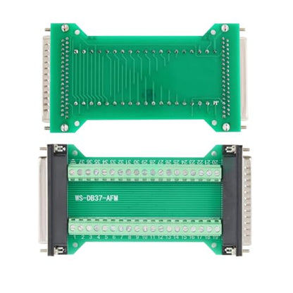 2Pcs RS232 DB37 Serial Male to Female Terminal Breakout Board - style: DB37
