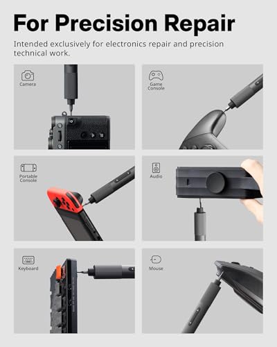 HOTO 25-in-1 Mini Electric Screwdriver, Precision Screwdriver Set