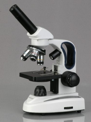 AmScope Cordless Compound Monocular Microscope, 25 Prepared Slides - style: M158C-2L-PS25