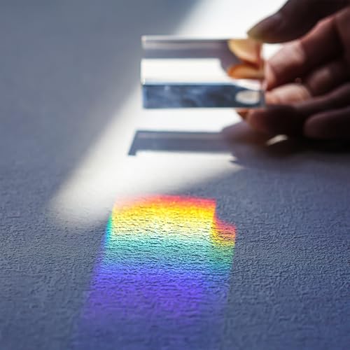 8PCS Optical Clear Crystal Triangular Prism, 50mm/2inch - size: 2"-8pcs
