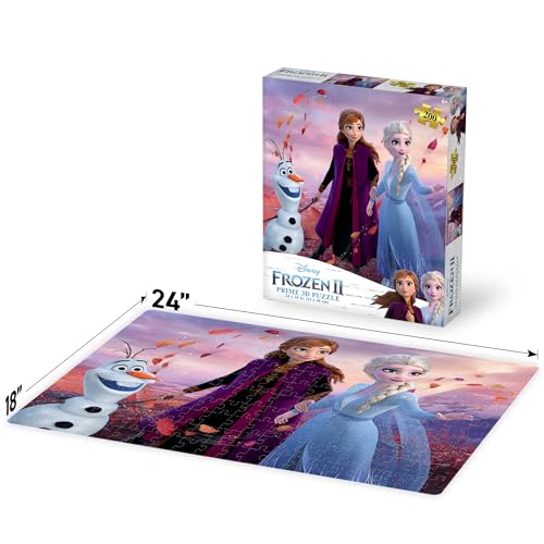 Prime 3D Disney Frozen, 200-Piece 3D Jigsaw Puzzle, 24x18