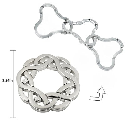 Metal Brain Teasers Puzzles for Adults Gift 3D Metal Puzzles Set