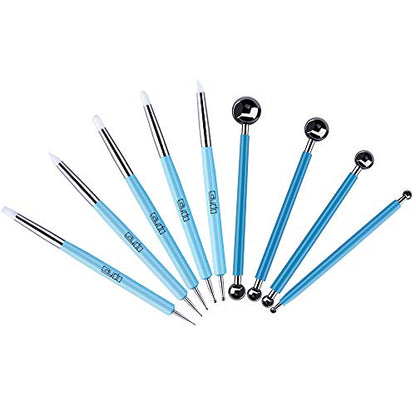 Caydo 9 Pieces Stylus Tools, Clay Sculpting Tools for Ceramic Engraving