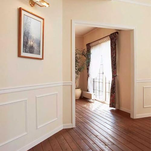 6 Sets Peel and Stick Wall Molding Kit, 20x20 Inch Premade Wainscoting Frames - color: 20''x20''-6pack