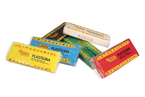 Jovi - Reusable Non-Hardening Modeling Clay, 6 Plasticine Bars 5.29oz Each