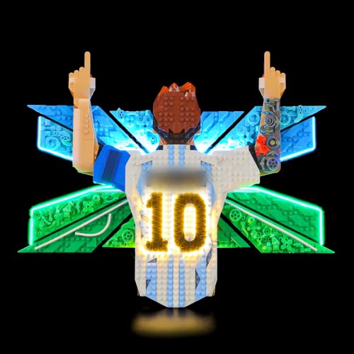 LED Light Set Compatible with Lego Lionel Messi – Celebration 43018 Set, Light Kit for Lego 43018 Building Blocks Model, Not Included The Model Set - color: 43018 Lionel Messi – Celebration Set