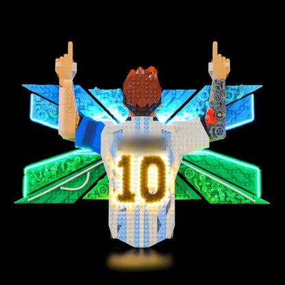 LED Light Set Compatible with Lego Lionel Messi – Celebration 43018 Set, Light Kit for Lego 43018 Building Blocks Model, Not Included The Model Set - color: 43018 Lionel Messi – Celebration Set