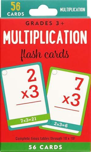 Multiplication Flash Cards (56 cards, Grades 3 and up)