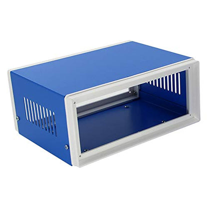 Fielect Electronic Junction Box Blue Metal Enclosure Case, DIY Project Box, 6.69"x5.12"x3.15", 170x130x80mm - size: 6.69" x 5.12" x 3.15"