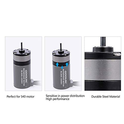 GoolRC 1/3 Planetary Gear Reduction Unit for 540 Motor RC Car Metal Gear Box