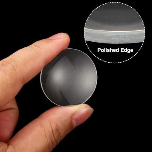 PATIKIL Concave Lens, 60mm Focal Length 36mm (1.4") Diameter Round Glass Magnifying Telescope Lens Trial Set Ground Edge for Lab Physics Class Optics Scientific Experiments, White, 6Pcs - size: 1.4inch