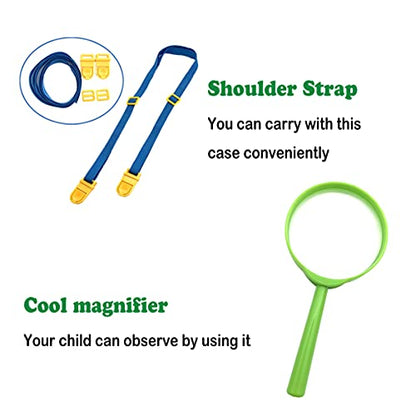 Bug Catcher Kit, Kids Bug Collection Kit, Outdoor Nature Explorer Kit with Tweezers, Magnifying Glass, Science Educational Kit, Bug Observation Container for Boys and Girls