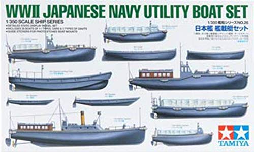 Tamiya 300078026-1:350 WWII Supply Boats Japanese Navy (28), Silver